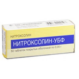 Нитроксолин-УБФ таб п/о 50мг N50 уп кнт-яч ПК