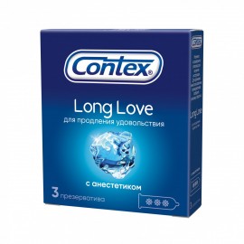 Презервативы CONTEX Long Love с анестетиком N3 уп