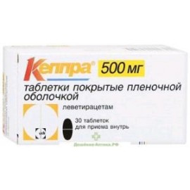 Кеппра таб п.п.о. 500мг N30 уп кнт-яч ПК <10*3>