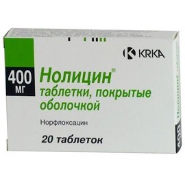 Нолицин таб п.п.о. 400мг N20 бл ПК <10*2>