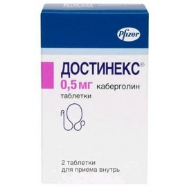 ДОСТИНЕКС ТАБ 0,5МГ N2 ФЛ Т СТЕК ПК