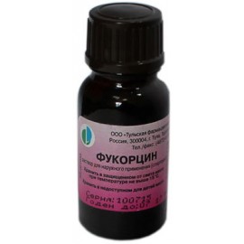 Фукорцин р-р д/наружн пр (спиртовой) 10мл N1 фл+помазок
