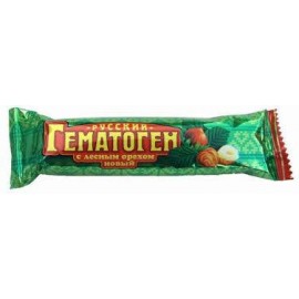 Гематоген Русский Новый с лесным орехом плитка 40г N1 flow-pack