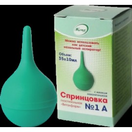 Спринцовка тип А ВИТАЛфарм пластизольная мягкий наконечн №1 35мл