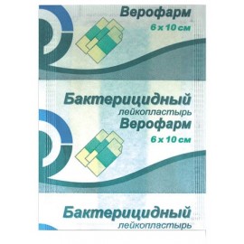 Лейкопластырь бактерицидный Верофарм ткан осн цв бел 6 х 10см