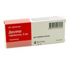Диувер таб 5мг N20 бл ПК <10*2>