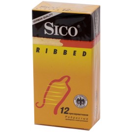 Презервативы SICO Ribbed ребристые N12 уп