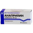 Анаприлин таб 40мг N50 уп кнт-яч ПК