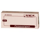 Лизиноприл-АЛСИ таб 10мг N20 уп кнт-яч ПК <10*2>