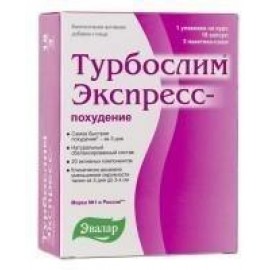 Турбослим Экспресс-похудение ЭВАЛАР капс №18 + саше №3 уп