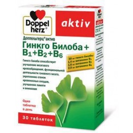 Доппельгерц актив Гинкго Билоба + В1+ В2 + В6 таб 275мг N30 бл ПК