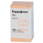 КОРДАФЛЕКС ТАБ П/О 10МГ N100 ФЛ Т СТ ПК