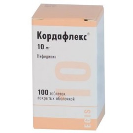 КОРДАФЛЕКС ТАБ П/О 10МГ N100 ФЛ Т СТ ПК