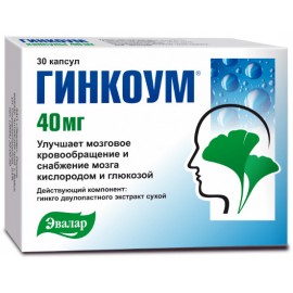 Гинкоум капс 40мг N30 уп кнт-яч ПК <15*2>