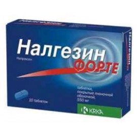 Налгезин форте таб п.п.о. 550мг N10 бл ПК