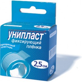 Лейкопластырь фиксирующий УНИПЛАСТ плён прозр 2,5 х 500см