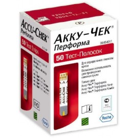 Тест-полоски для глюкометра Акку-Чек Performa N50 уп