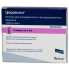 Цераксон р-р для в/в и в/м вв 1000мг 4мл N5 амп ПК