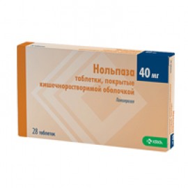 Нольпаза таб кишечнораств п.п.о. 40мг N28 бл ПК <14*2>