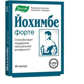 Йохимбе форте ЭВАЛАР капс 0,2г N30 бл ПК