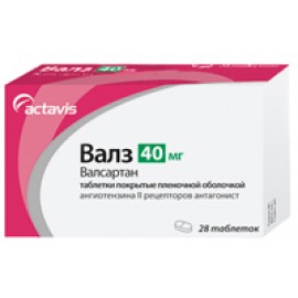 Валз таб п.п.о. 160мг N28 бл ПК <7*4>