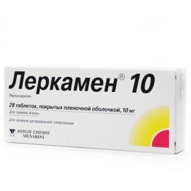 Леркамен 10 таб п.п.о. 10мг N28 бл ПК <14*2>