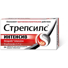 Стрепсилс Интенсив таб д/рассас (медово-лимонные) 8,75мг N24 бл ПК