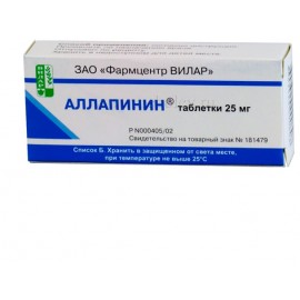 Аллапинин таб 25мг N30 уп кнт-яч ПК