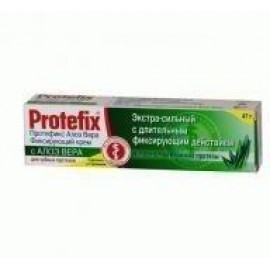 Крем для фиксации зубных протезов Protefix экстра-сильный с Алоэ Вера 47г 40мл