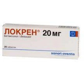 ЛОКРЕН ТАБ П.П.О. 20МГ N28 БЛ ПВХ/АЛ ФЛГ ПК <14*2>