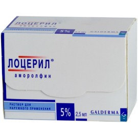 Лоцерил лак д/ногтей 5% 5мл N1 фл тёмн ст (апплик) кор карт