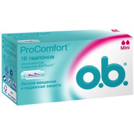 Тампоны женские гигиенические o.b. pro comfort Mini N16 уп