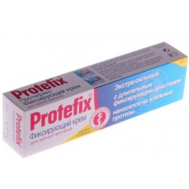 Крем для фиксации зубных протезов Protefix экстра-сильный гипоаллергенный 47г 40мл