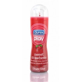 Гель-смазка интимный DUREX play sweet strawberry с ароматом и вкусом сладкой клубники 50мл