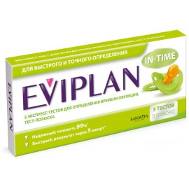 Тест на овуляцию EVIPLAN тест-полоска N5 пак флг ПК