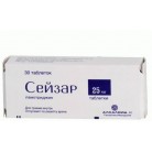 Сейзар таб 25мг N30 уп кнт-яч ПК <10*3>