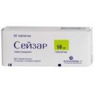 Сейзар таб 50мг N30 уп кнт-яч ПК <10*3>