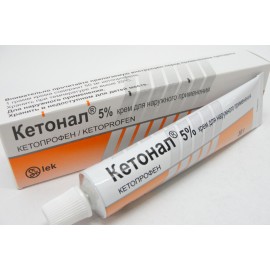 Кетонал крем д/наружн пр 5% 30г N1 туба ал ПК