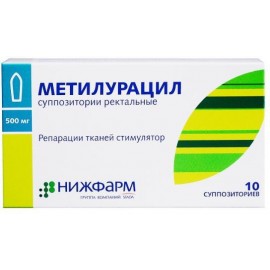 МЕТИЛУРАЦИЛ СУПП РЕКТ 0,5Г N10 УП КНТ-ЯЧ ПК <5*2>
