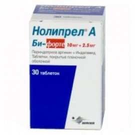 Нолипрел А Би-форте таб п.п.о. 10мг 2,5мг N30 фл ПК