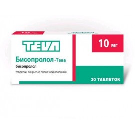 Бисопролол-Тева таб п.п.о. 10мг N30 бл ПК <10*3>