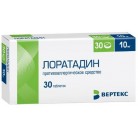 Лоратадин-ВЕРТЕКС таб 10мг N30 уп кнт-яч ПК