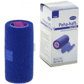 Бинт когезивный Hartmann Peha-haft Color фиксир крепир ткань цв синий 10см х 4м