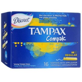 Тампоны женские гигиенические TAMPAX compak Regular с аппликатором N16 уп