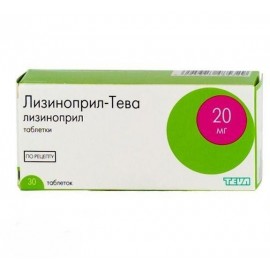 Лизиноприл-Тева таб 20мг N30 бл ПК <10*3>
