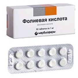 Фолиевая кислота таб 1мг N50 уп кнт-яч ПК <10*5>