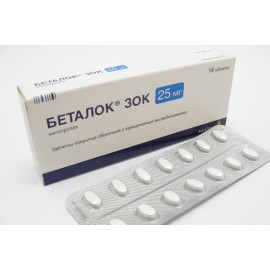 Беталок ЗОК таб пролонг высв п/о 25мг N14 бл ПК