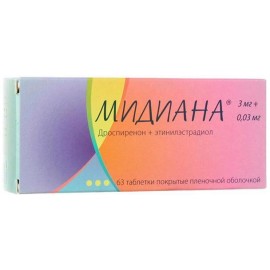 Мидиана таб п.п.о. 3мг 0,03мг N63 бл ПК <21*3>