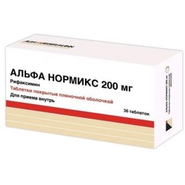 Альфа нормикс таб п.п.о. 200мг N36 бл ПК <12*3>