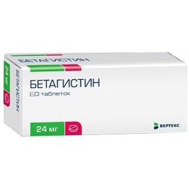 Бетагистин-ВЕРТЕКС таб 24мг N60 уп кнт-яч ПК